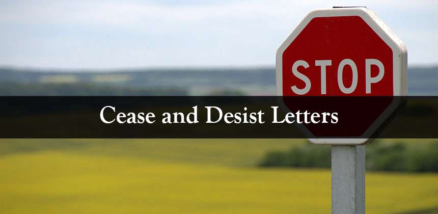  Receiving a sternly worded letter from a law firm on behalf of another person or company ordering you to stop doing something can be stressful, especially if you are not familiar with 